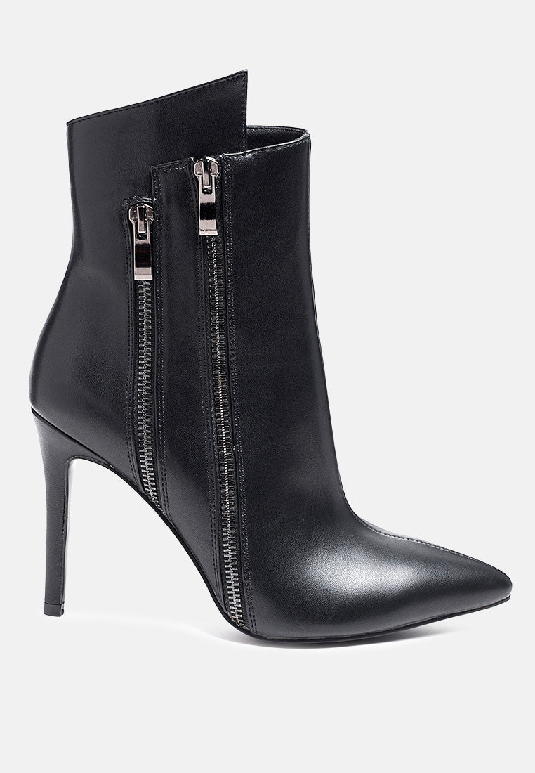 marsale high low faux leather stiletto boots by ruw#color_black