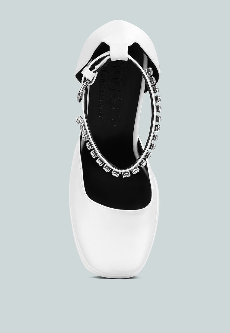 martini sky high platform sandals#color_white