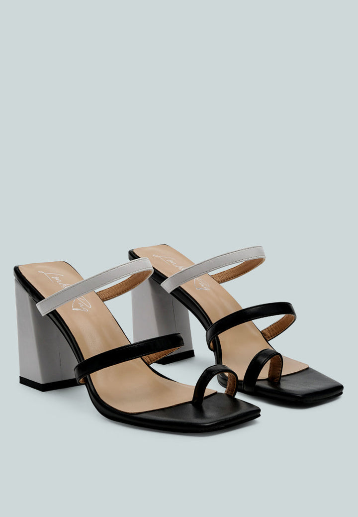 marve contrast strap block heel sandals by ruw#color_white