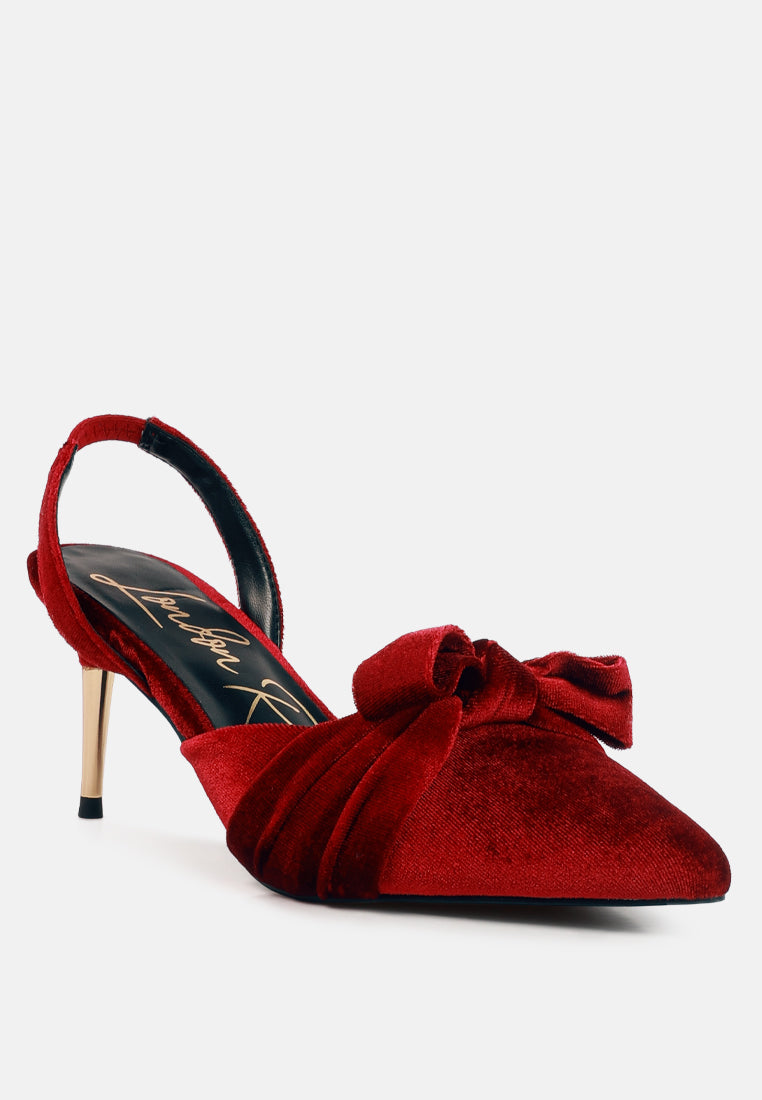 mayfair velvet high heel mule sandals by ruw#color_burgundy