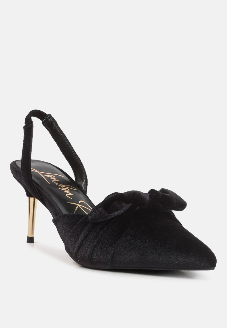 mayfair velvet high heel mule sandals by ruw#color_black