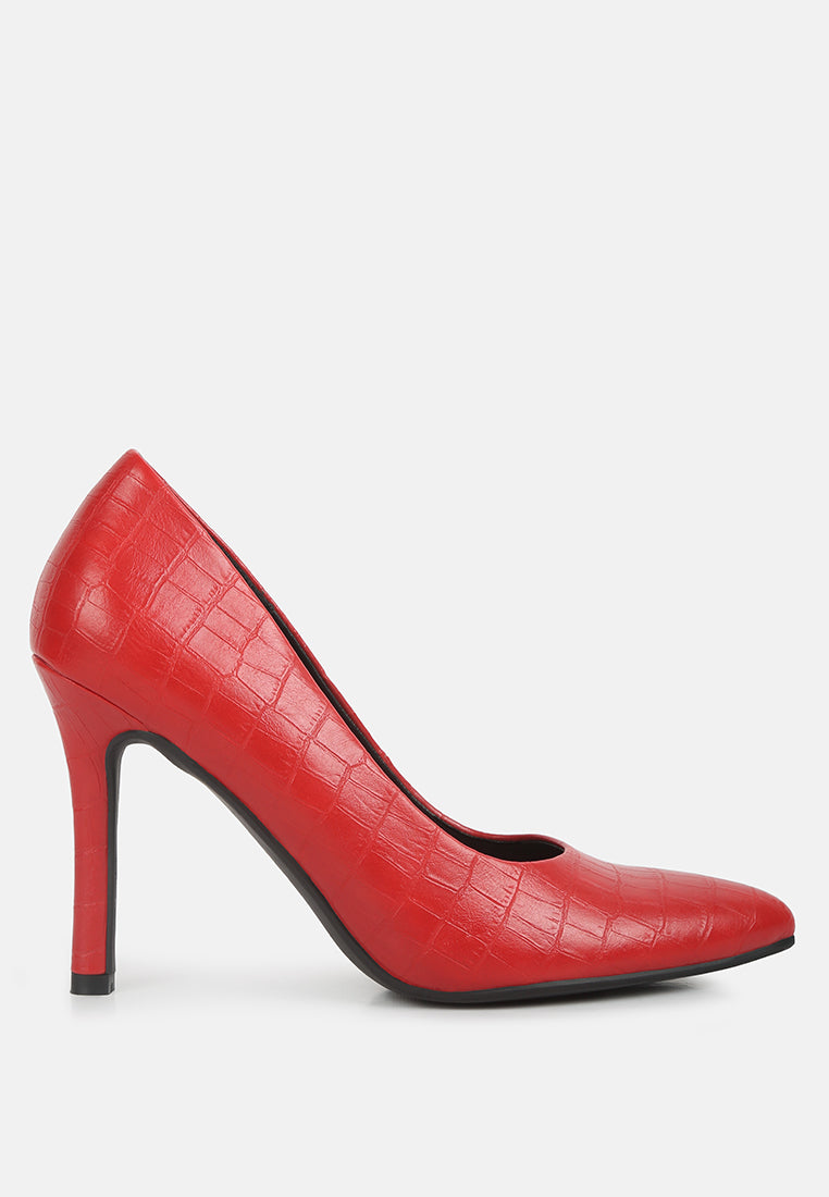 mellen croc faux leather formal pumps by ruw#color_red