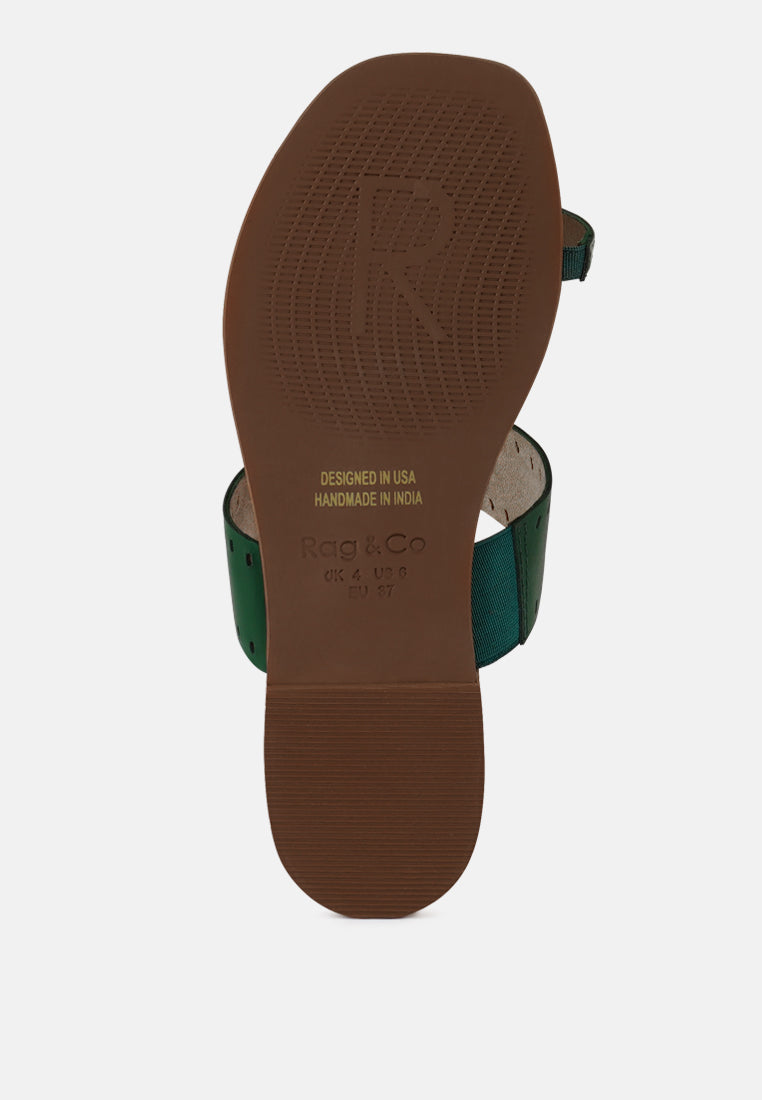 Blue Tyga Womens Toe-Ring Slide Sandal - BT2320 Mint – Walkaroo Footwear