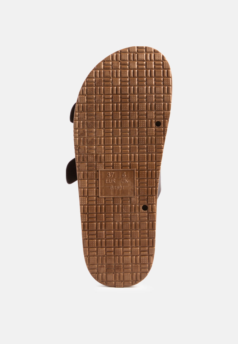 minata platform buckled slide sandals by ruw#color_espresso