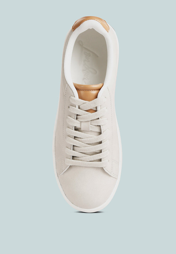minky lace up casual sneakers by ruw#color_grey