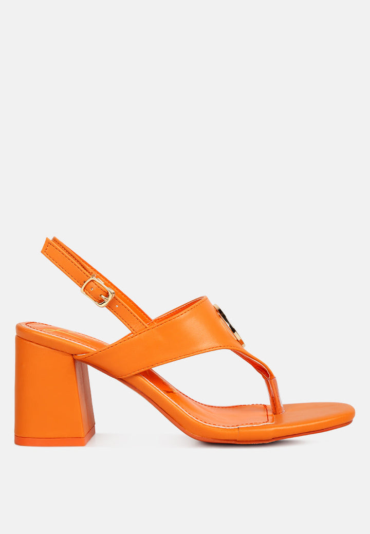 monde block heel thong sandals by ruw#color_orange