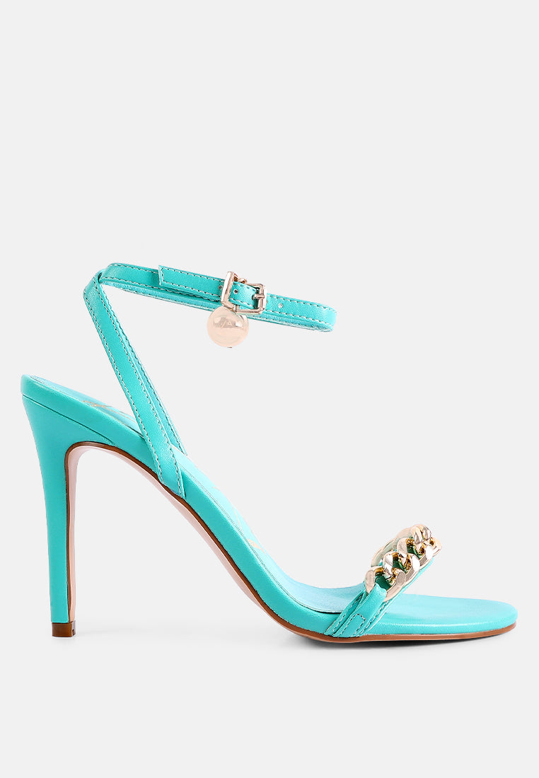 mooning metal chain strap stiletto sandals by ruw#color_green