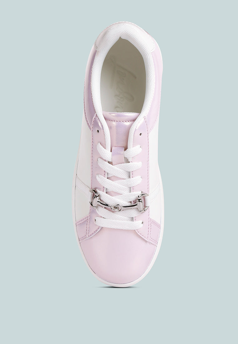 metallic sneakers by ruw#color_pink