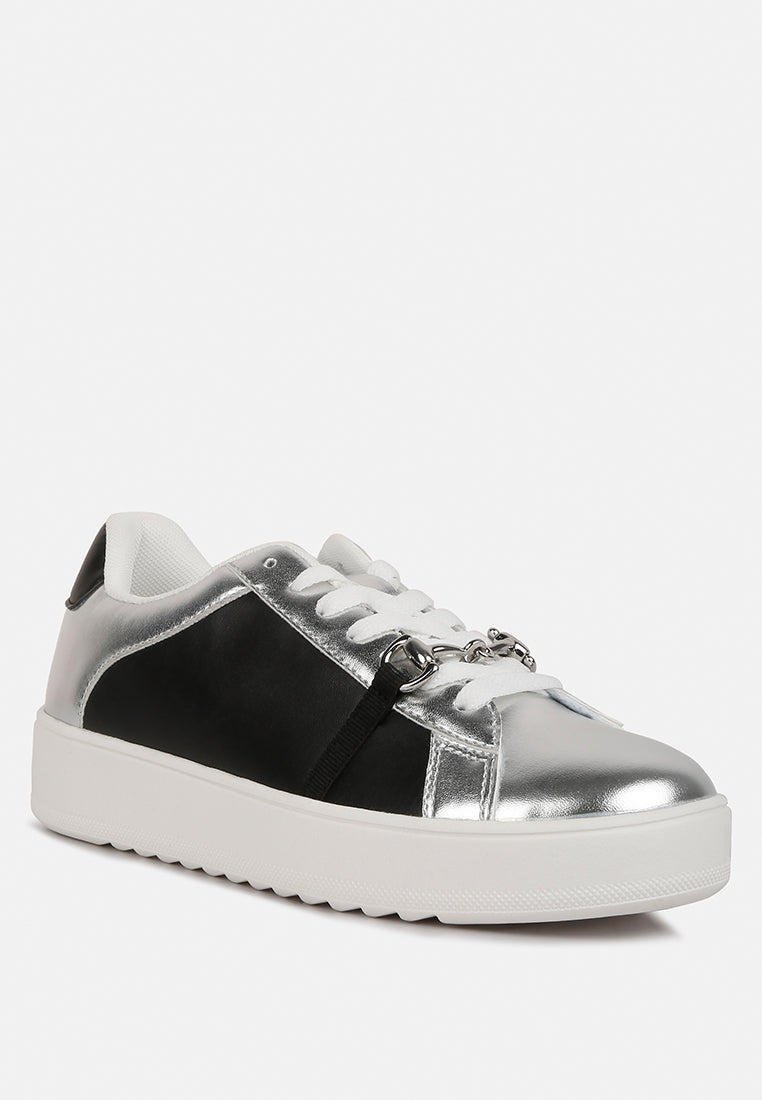 metallic sneakers by ruw#color_silver