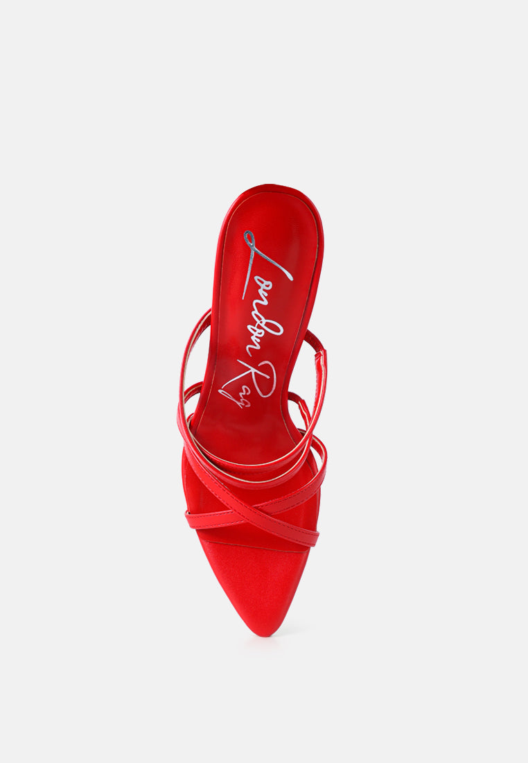 nightclub ready strappy stiletto heel sandal by ruw#color_red