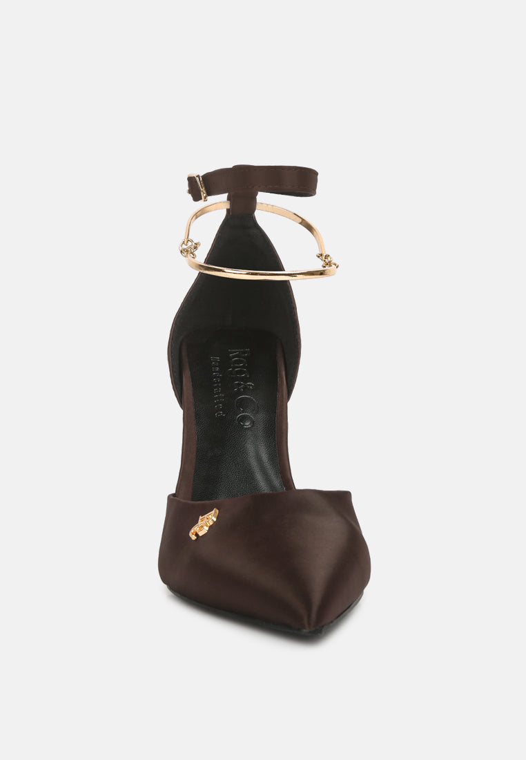 hobnob anklet embellishment stiletto sandals#color_dark-brown