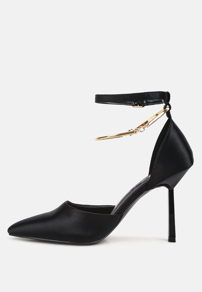 hobnob anklet embellishment stiletto sandals#color_black