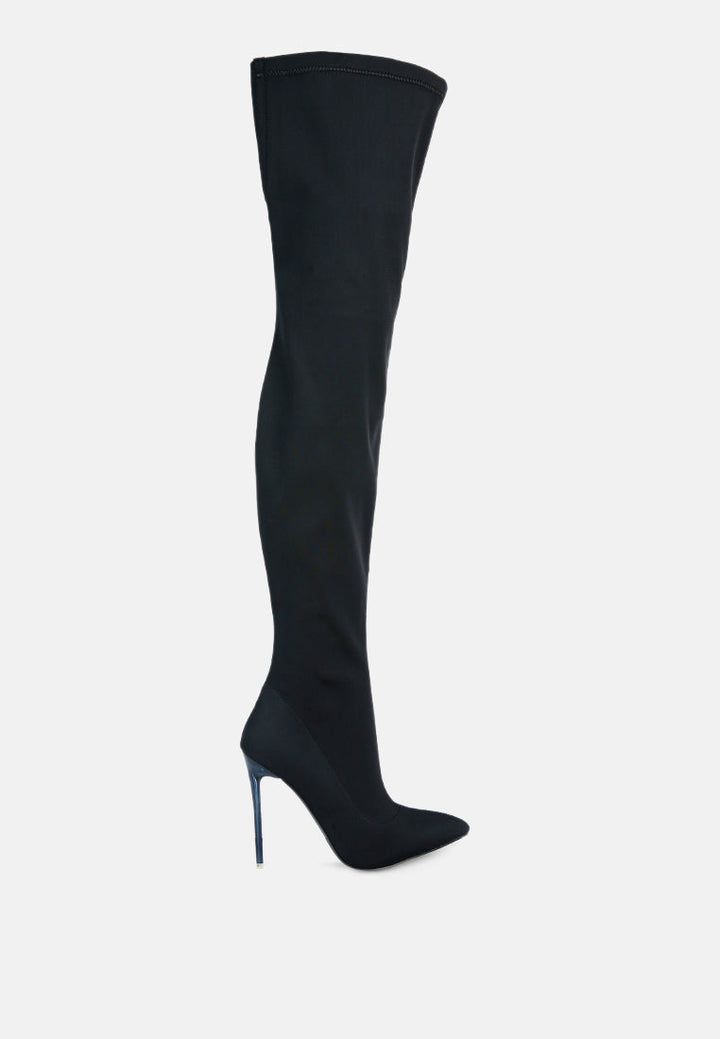 no calm superstretch stiletto long boot by ruw#color_black