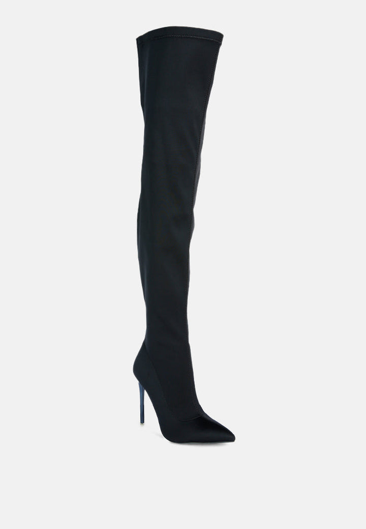 no calm superstretch stiletto long boot by ruw#color_black