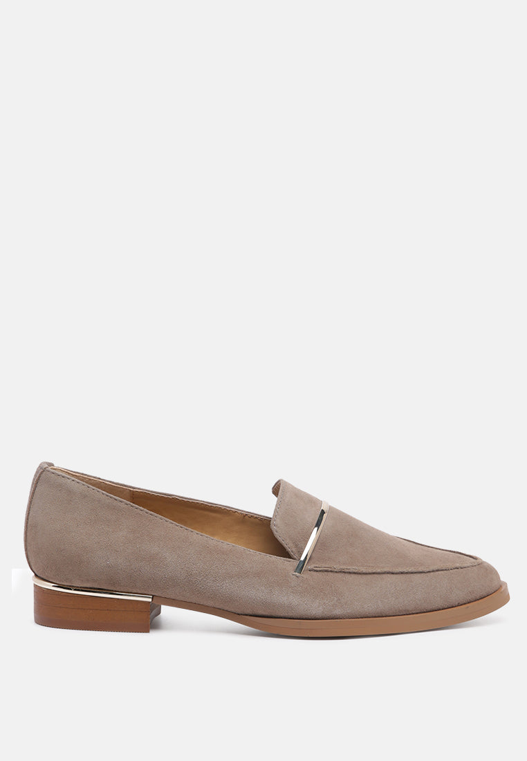 paulina suede slip-on loafers by ruw#color_taupe