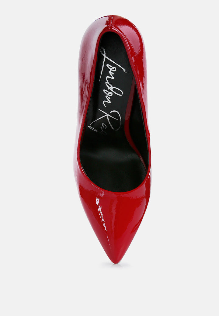 personated stiletto heel pumps by ruw#color_red