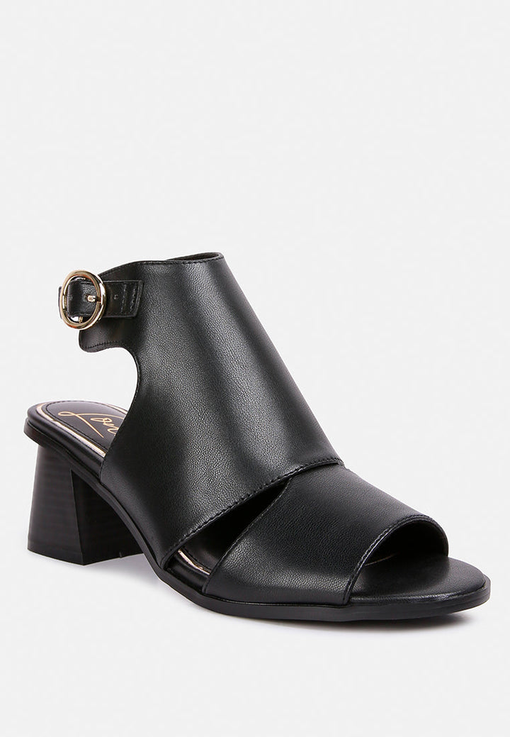 polessi pin buckle ankle mules by ruw#color_black
