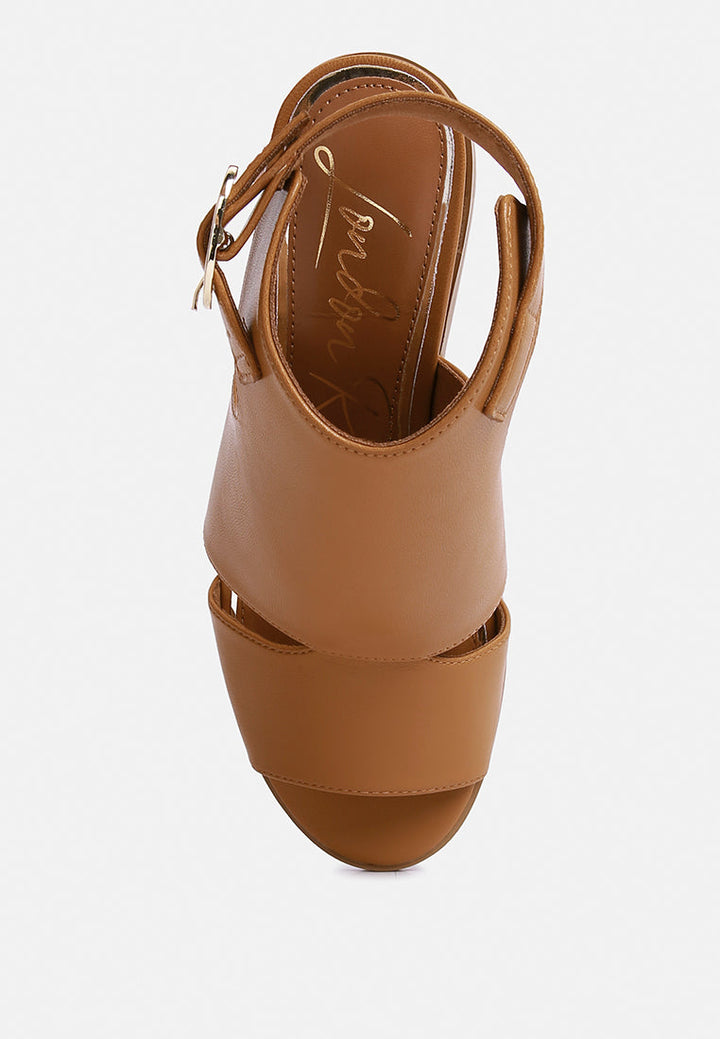 polessi pin buckle ankle mules by ruw#color_tan