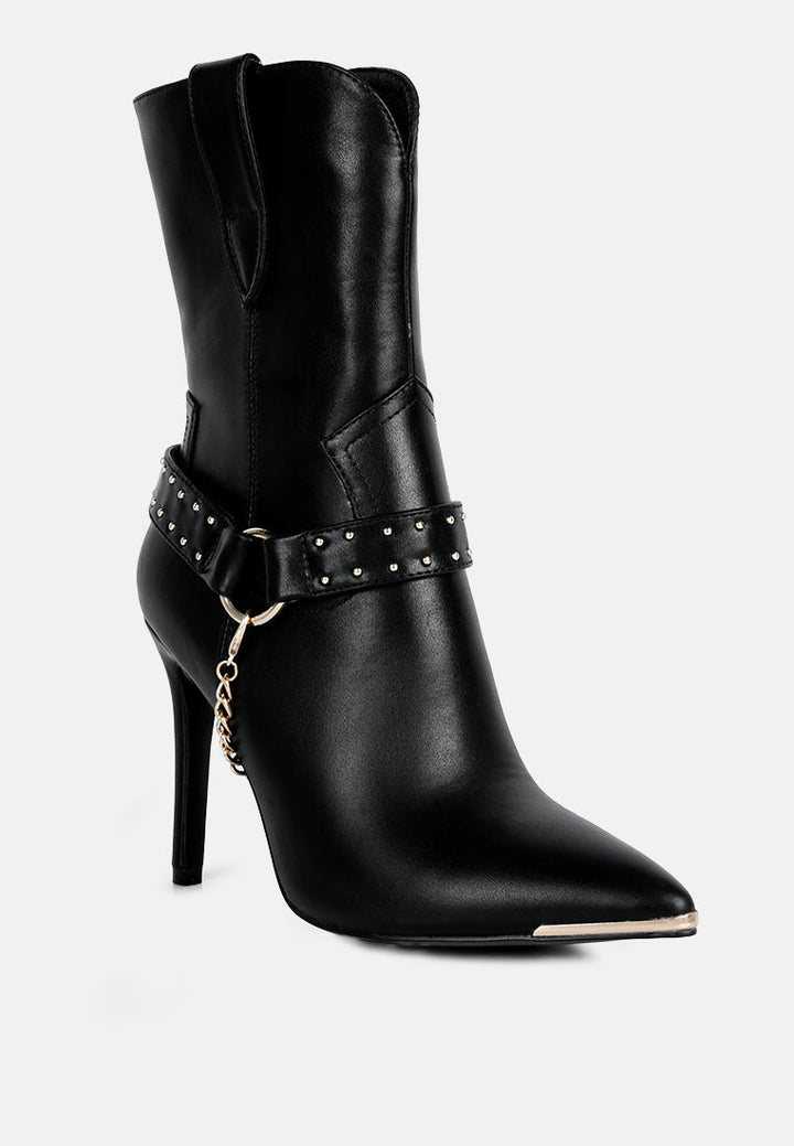 pro tip high heel ankle boots by ruw#color_black