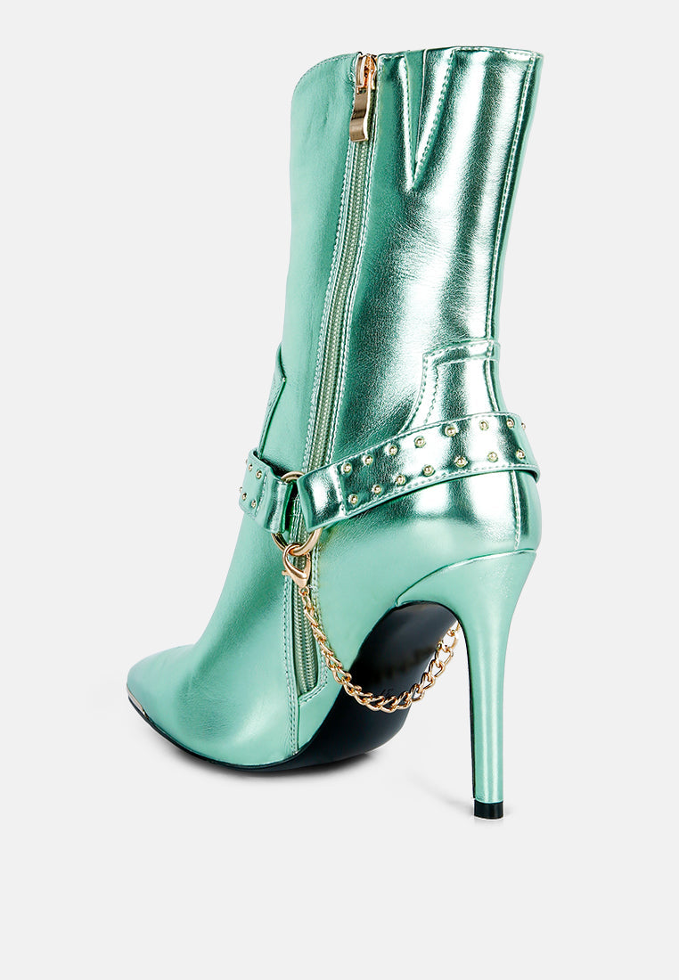 pro tip high heel ankle boots by ruw#color_green