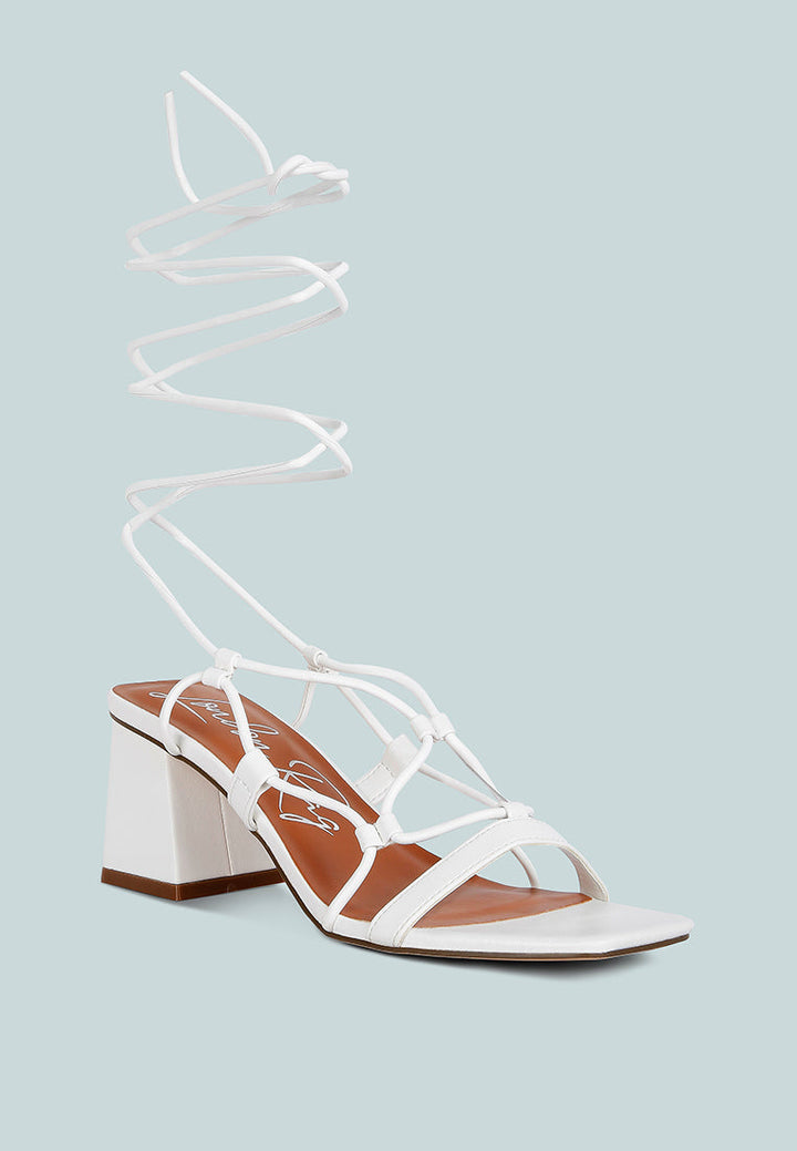 provoked lace up block heeled sandals by ruw#color_white