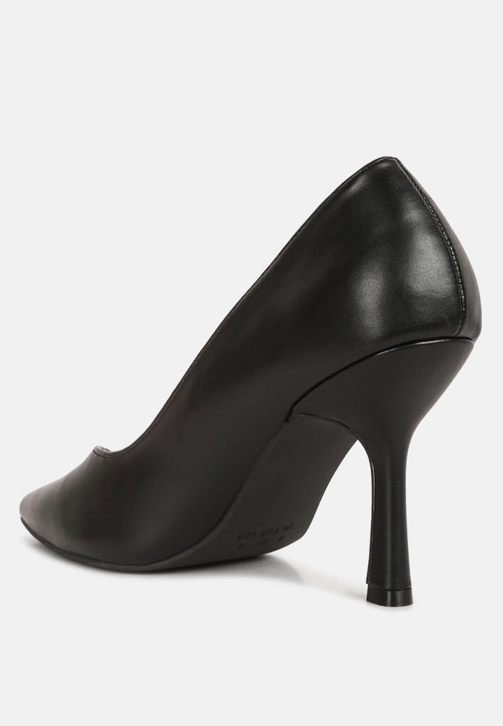 rarity point toe stiletto heeled pumps by ruw#color_black