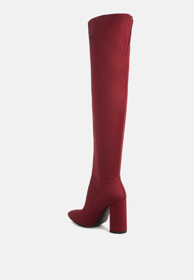 ronettes over-the-knee boot by ruw#color_burgundy