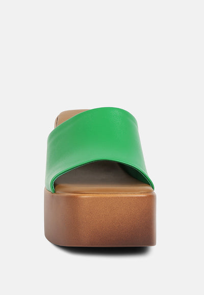 scandal slip on block heel sandals#color_green