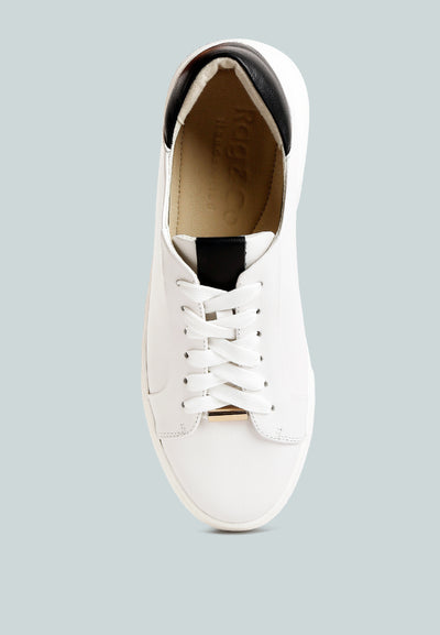 schick lace up leather sneakers_color_white-black