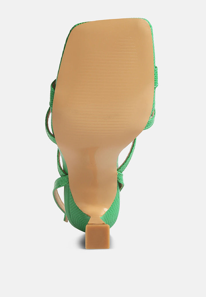 serling croc spool heel sandals by ruw#color_green