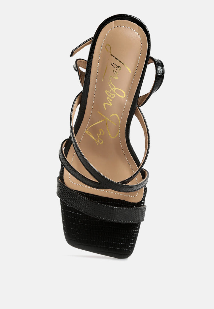 serling croc spool heel sandals by ruw#color_black