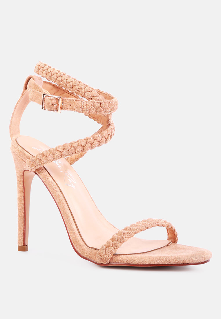 sherri ankle braided strap high heel sandals by ruw#color_nude