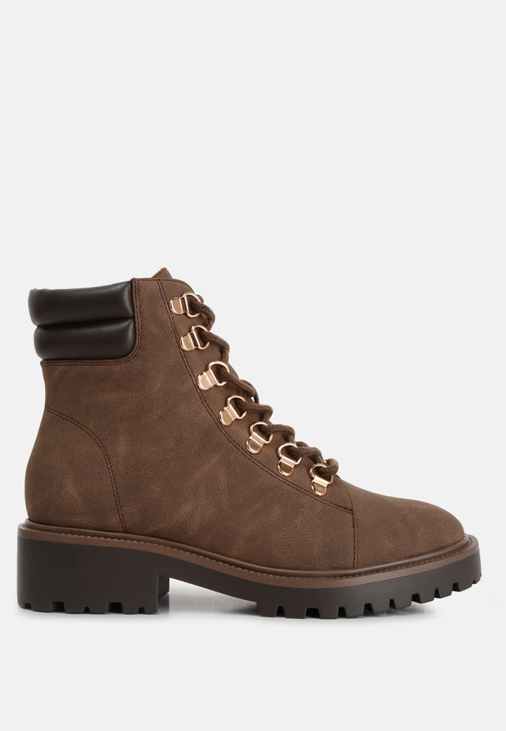 shirly soft leather lace-up boots by ruw#color_brown