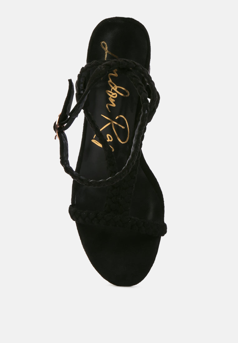 smoosh braided block heel sandals by ruw#color_black