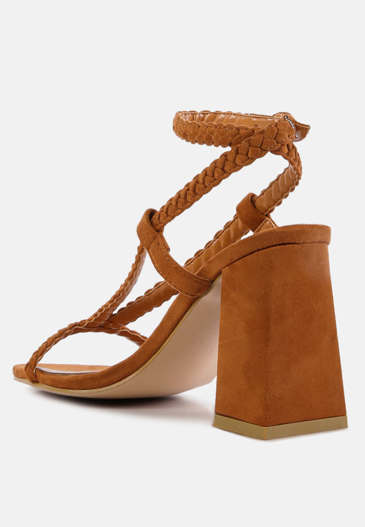 smoosh braided block heel sandals by ruw#color_tan