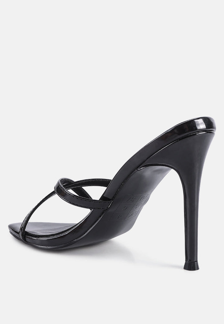 spellbound high heel pointed toe sandals by ruw#color_black