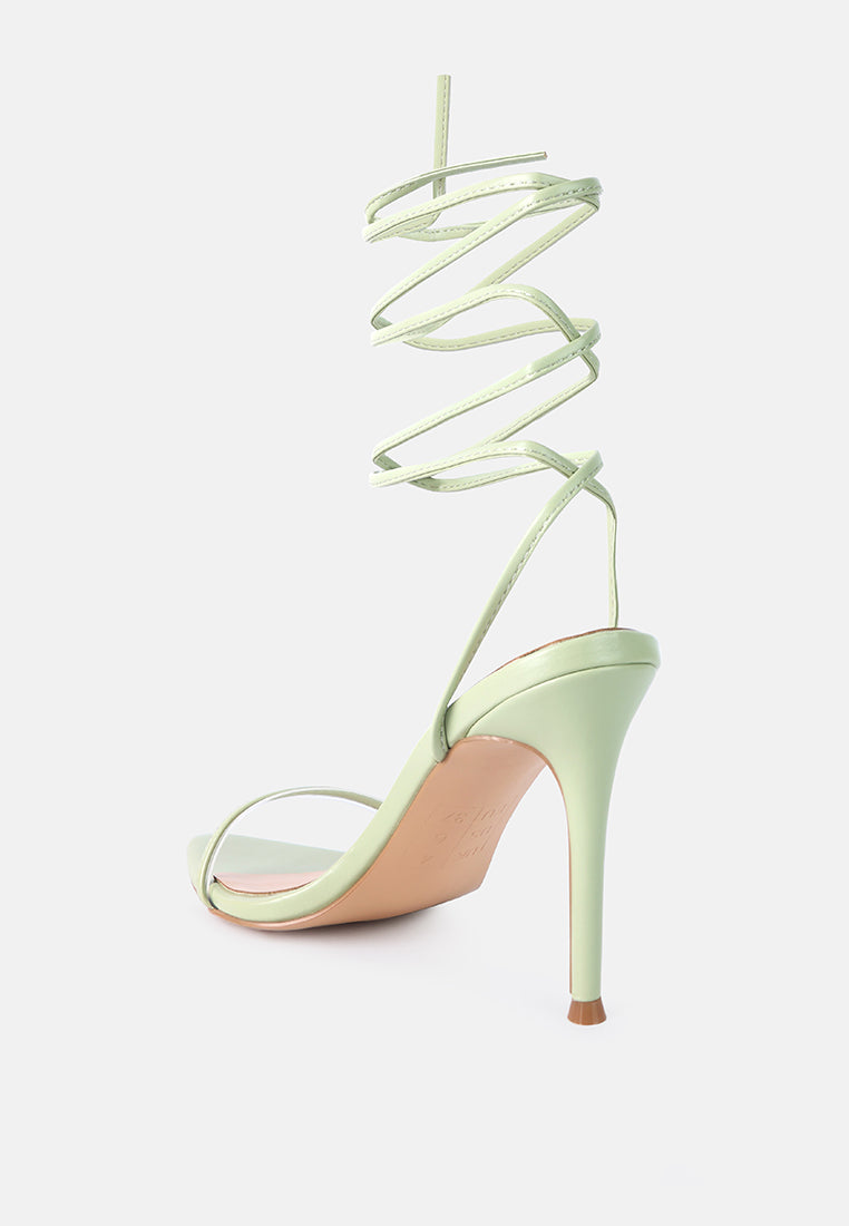 sphynx high heel lace up heels by ruw#color_mint