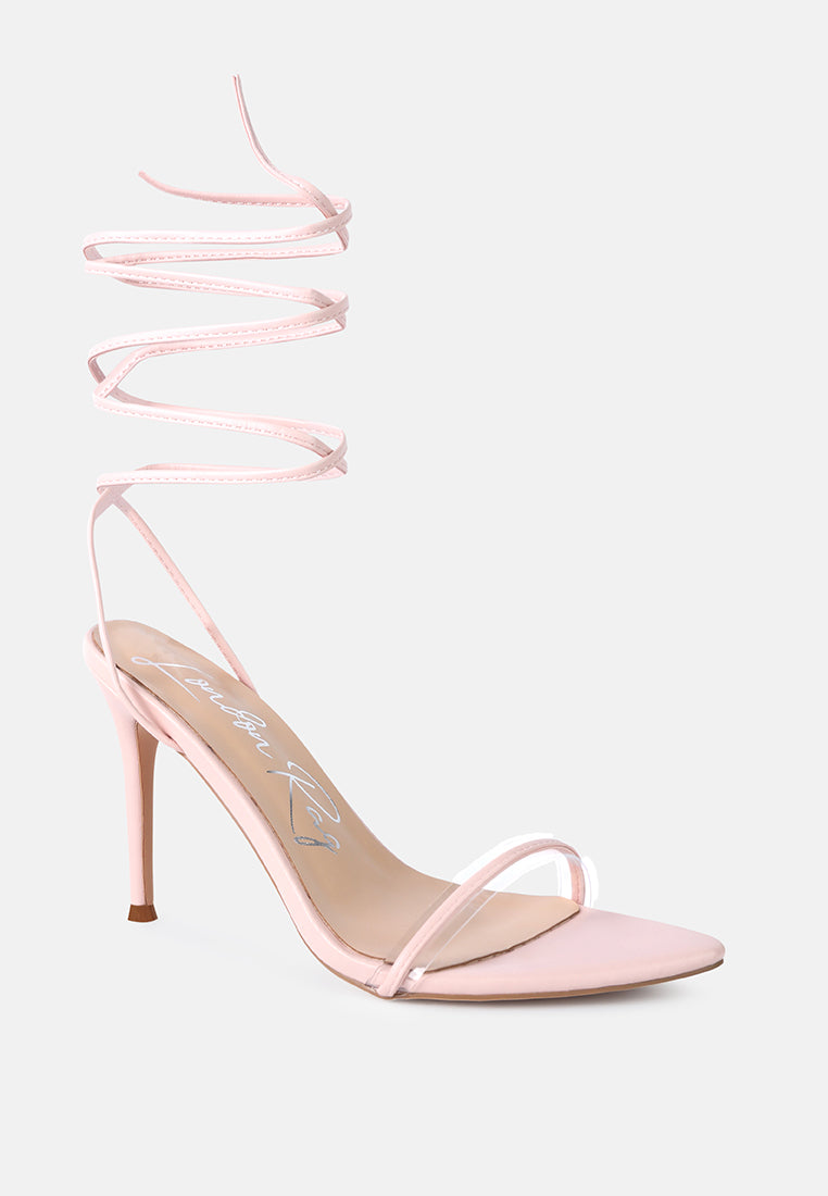sphynx high heel lace up heels by ruw#color_pink