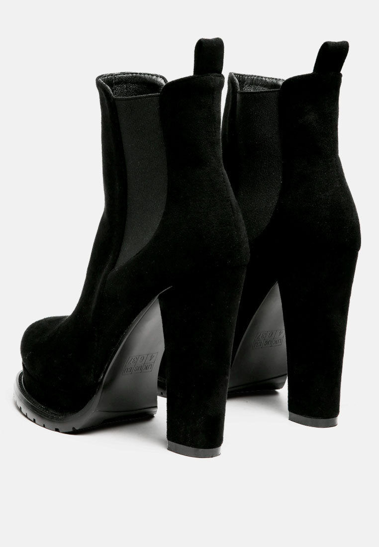spire suede block heeled boots by ruw#color_black