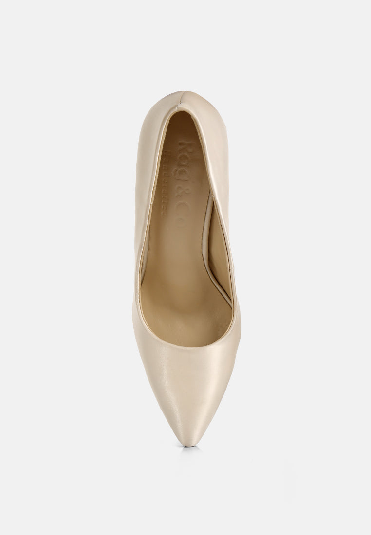 stakes clear high heel satin pump heels#Color_Nude