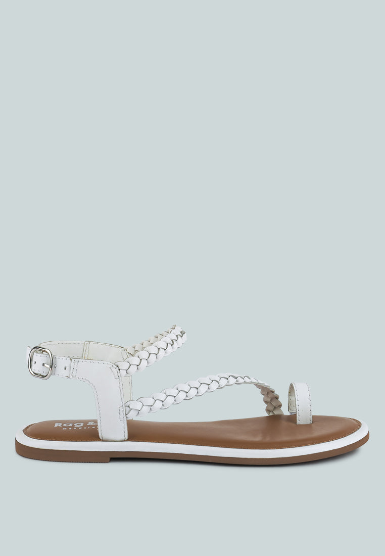 stallone braided flat sandals#color_white