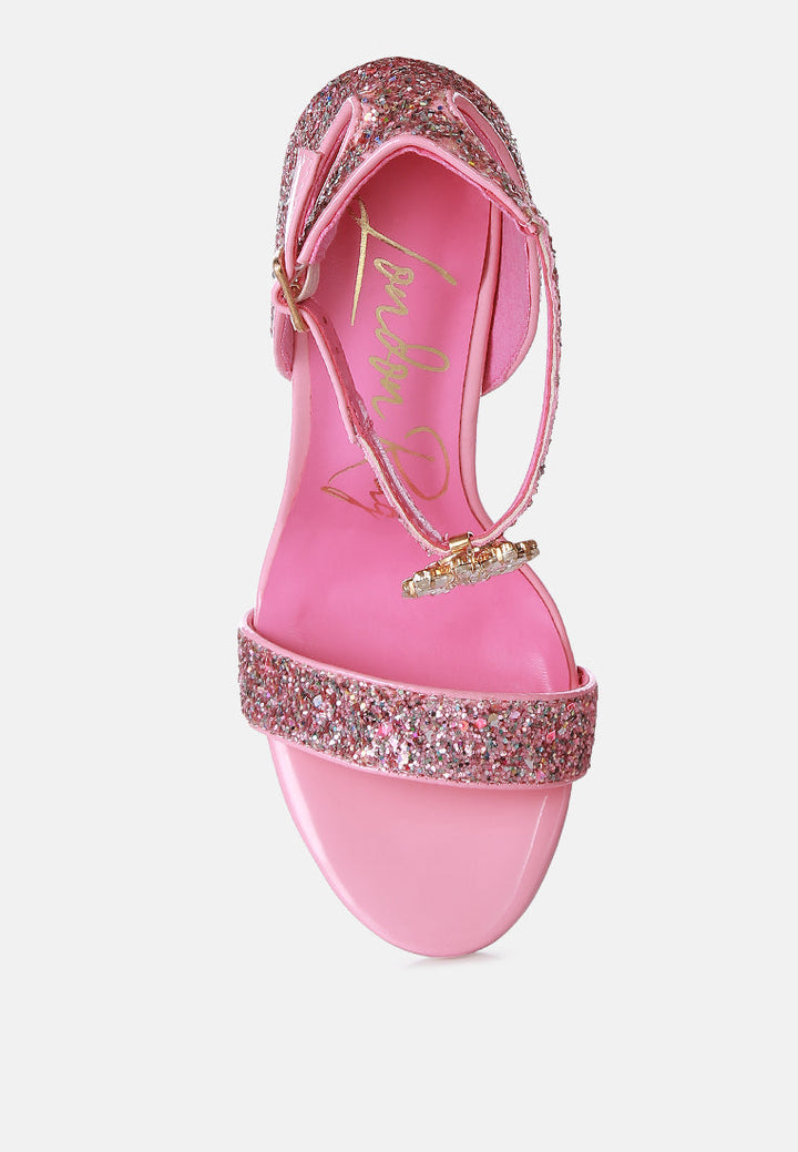 straight fire high heel glitter stilettos by ruw#color_pink