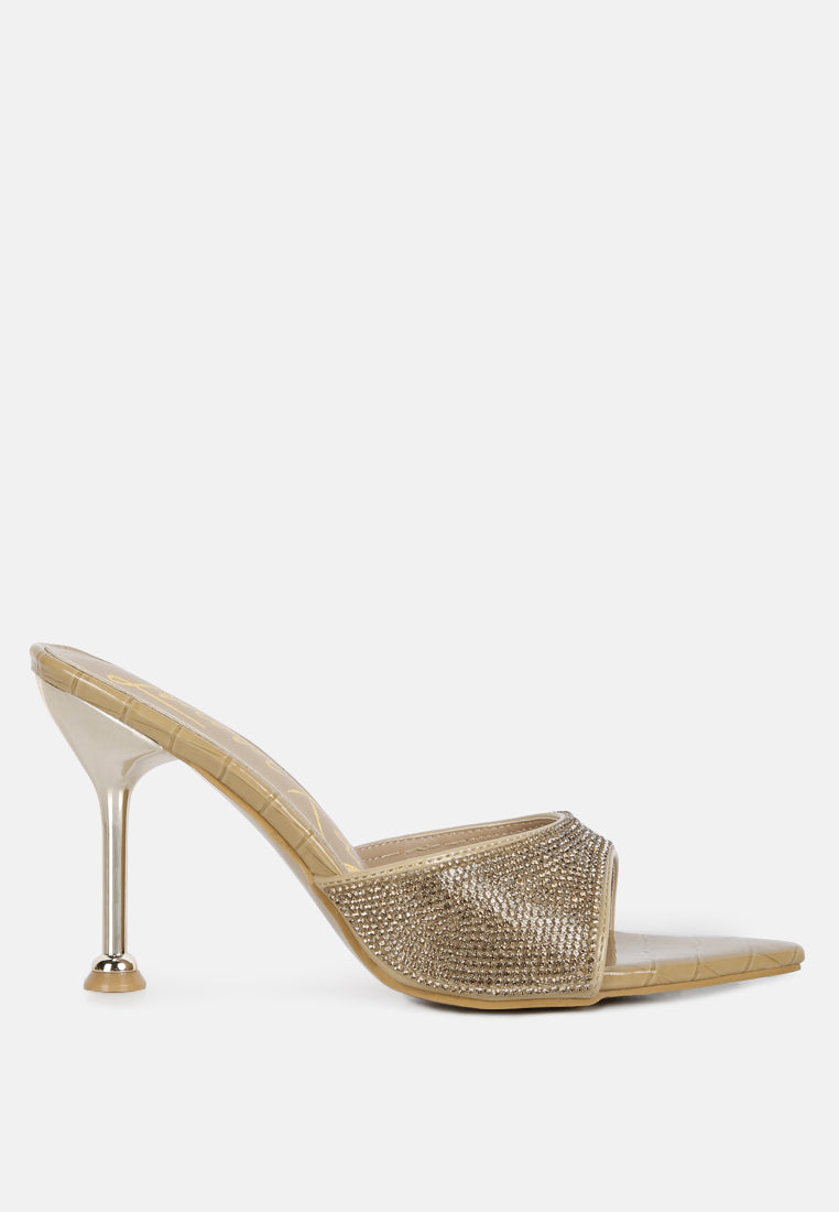 sundai rhinestone embellished stiletto sandals by ruw#color_beige-gold