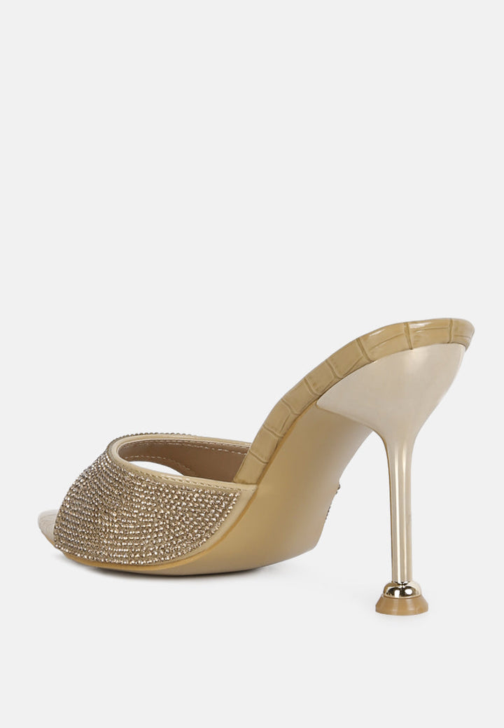 sundai rhinestone embellished stiletto sandals by ruw#color_beige-gold