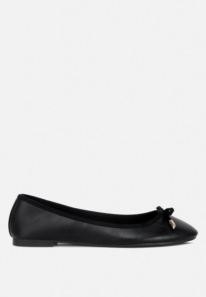 suzzy bow embellished flat ballerinas by ruw#color_black