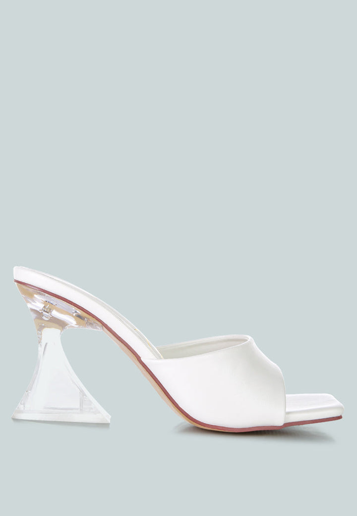 sweet16 clear spool heel sandals by ruw#color_white