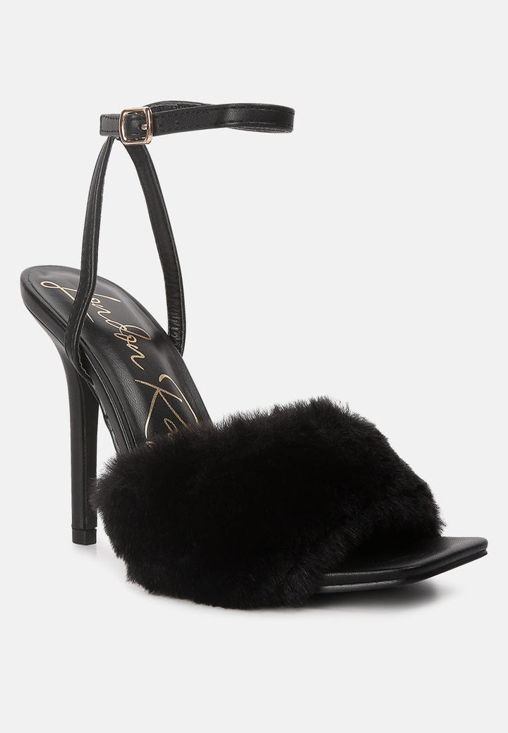 tarantino faux fur stiletto sandals by ruw#color_black