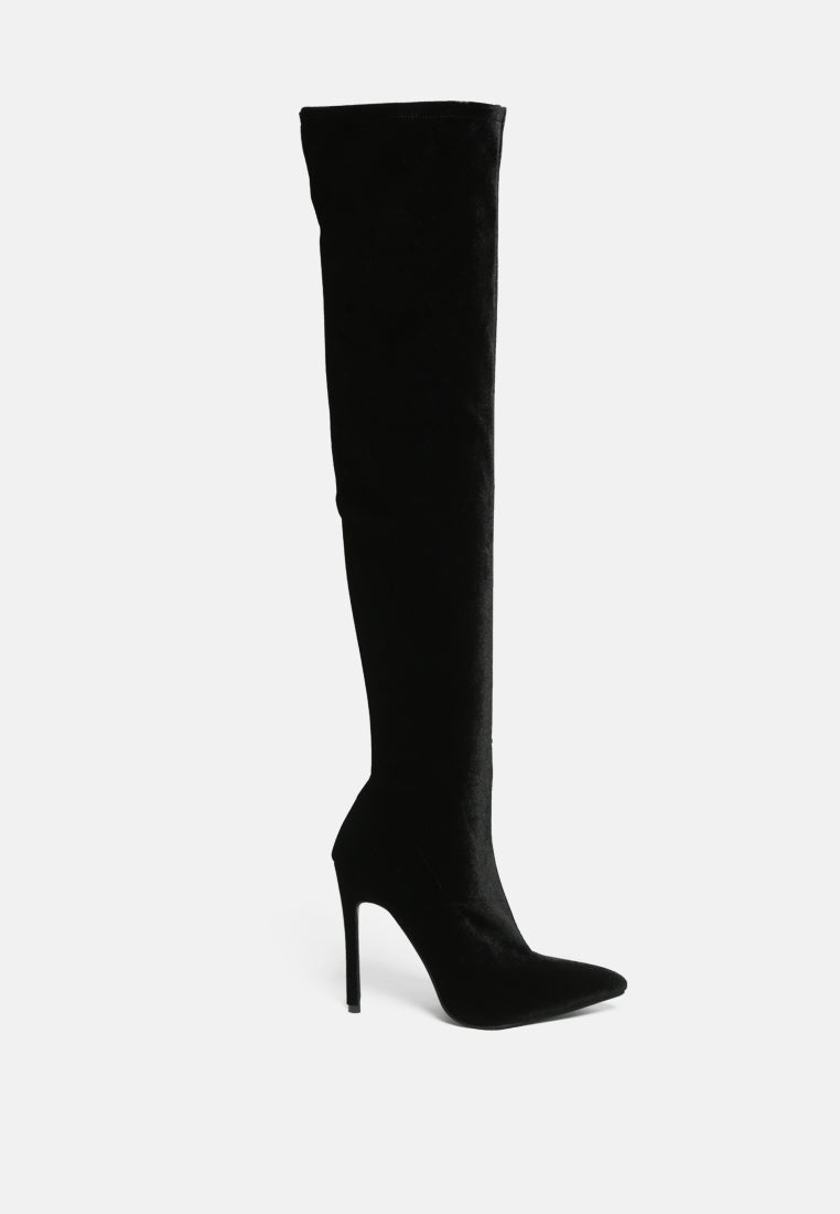 tilera stretch over the knee stiletto boots by ruw#color_black