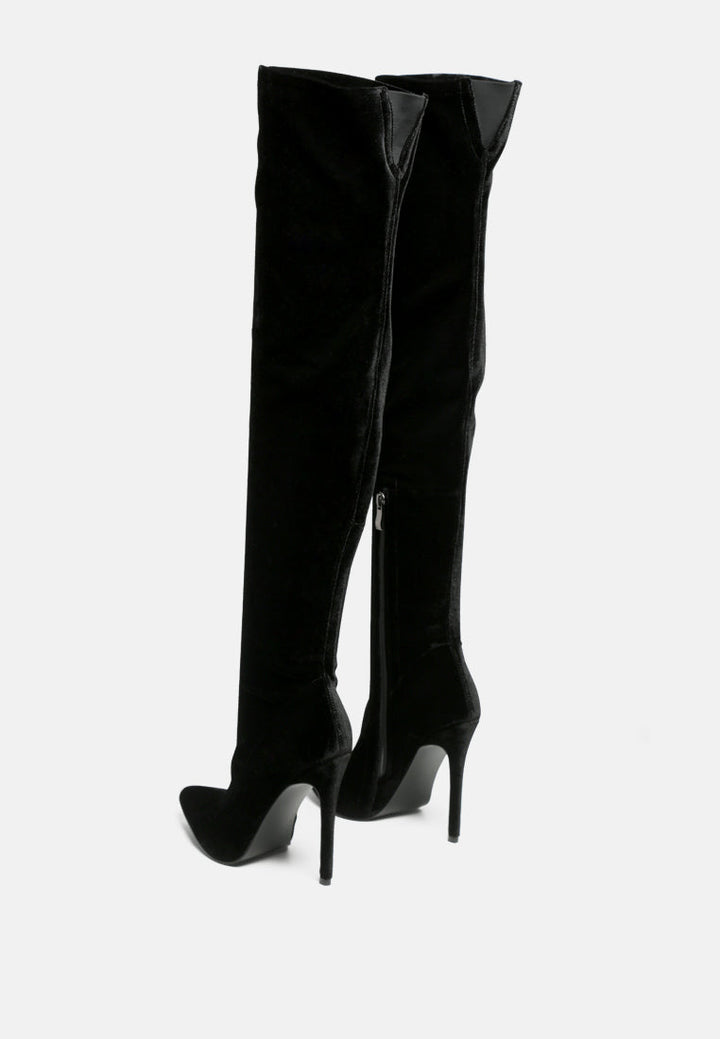 tilera stretch over the knee stiletto boots by ruw#color_black