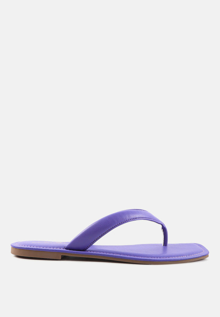tolpo square toe thong flats by ruw#color_purple